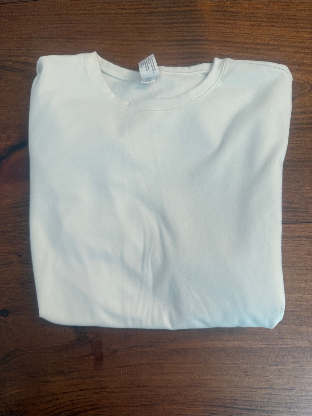 Yogalicious women’s  Long-Sleeve Crew Neck Shirt - White - Picture 5 of 5